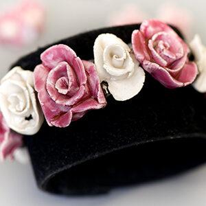 Christine DEBONNAIRE - Bracelet roses