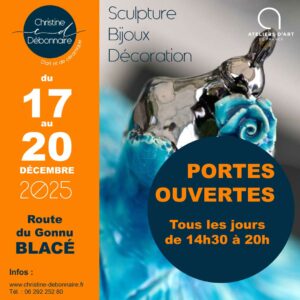 Christine DEBONNAIRE - PORTES OUVERTES - Exposition-vente céramique - Sculptures, bijoux, décoration