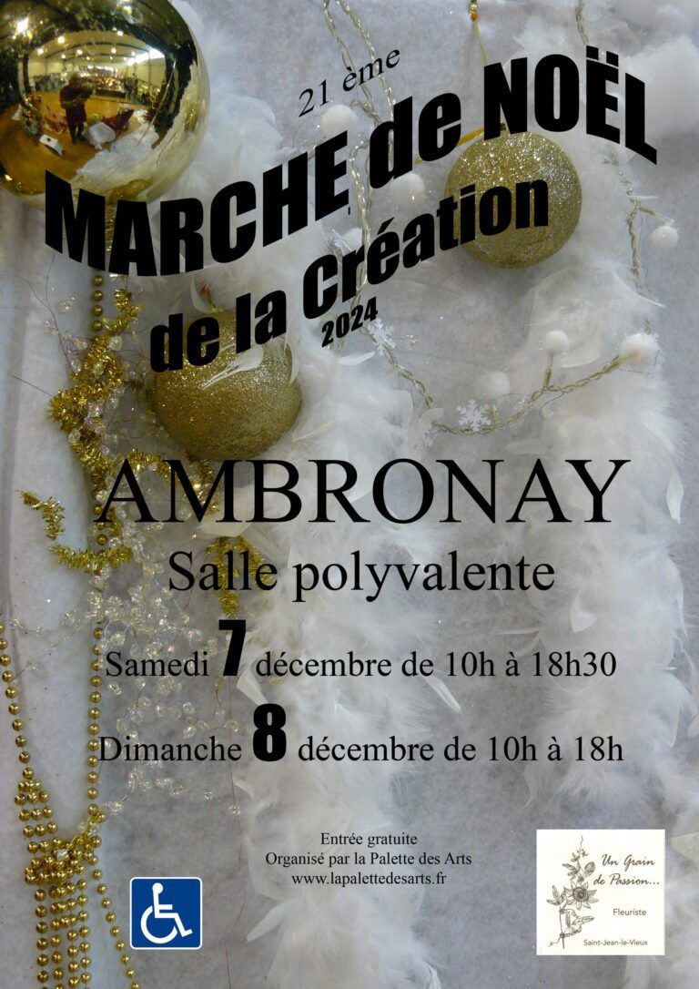 Marché de Noël Ambronay 2024 - 7 et 8 décembre 2024