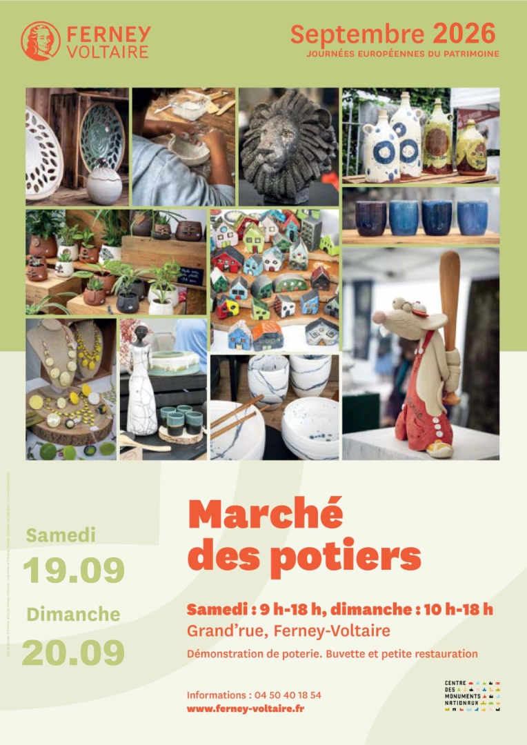 Affiche marché des potiers, Ferney-Voltaire 2026